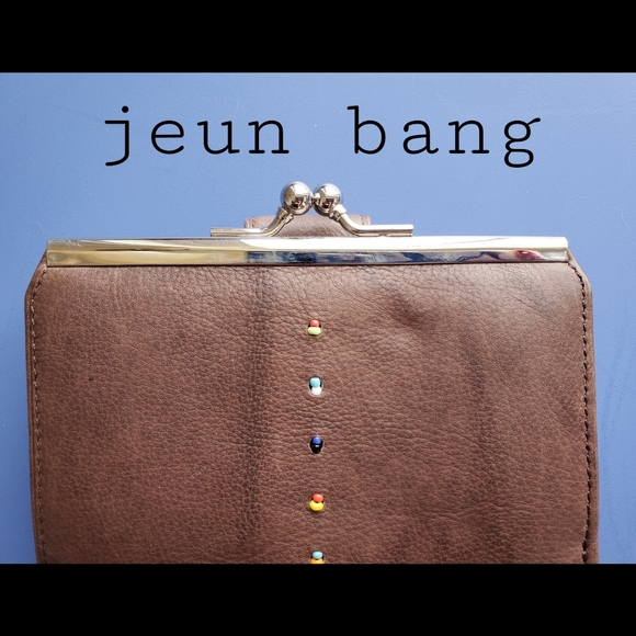 Jeun Bang Handbags - NWOT Vintage Jeun Bang Faux Leather Wallet